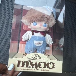 POP MART DIMOO Crush on Coffee Series-Vinyl Plush Blister Pack Figure JAPAN